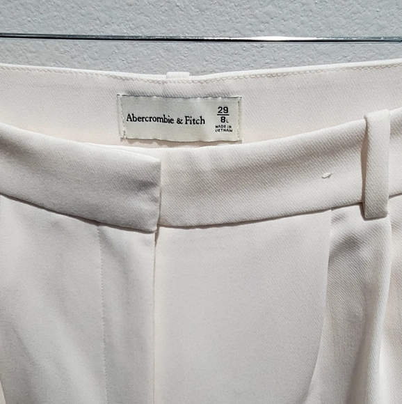 Abercrombie & Fitch Cream Wide Leg Pants - Picture 7 of 7